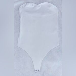 Abercrombie & Fitch White Bodysuit One Piece